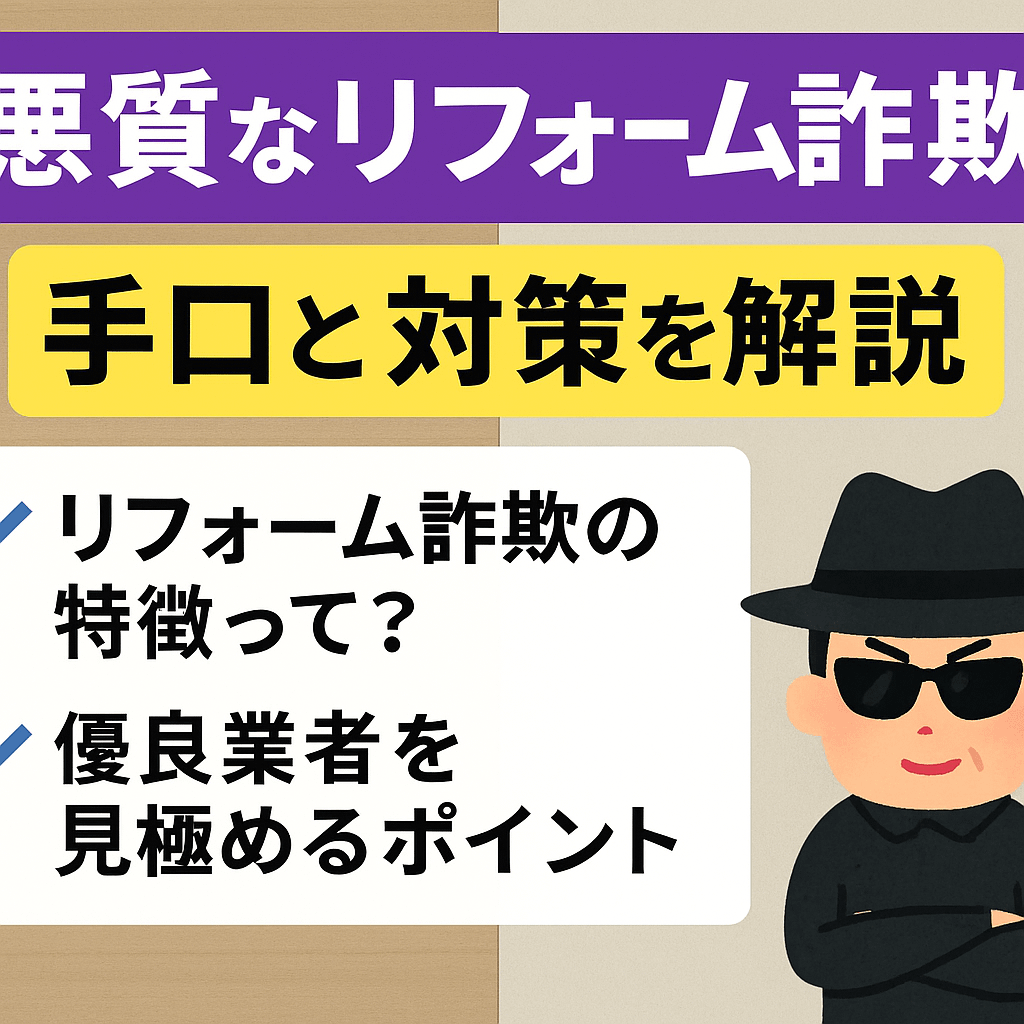 「要注意！リフォーム詐欺の手口と回避法【大阪版】」