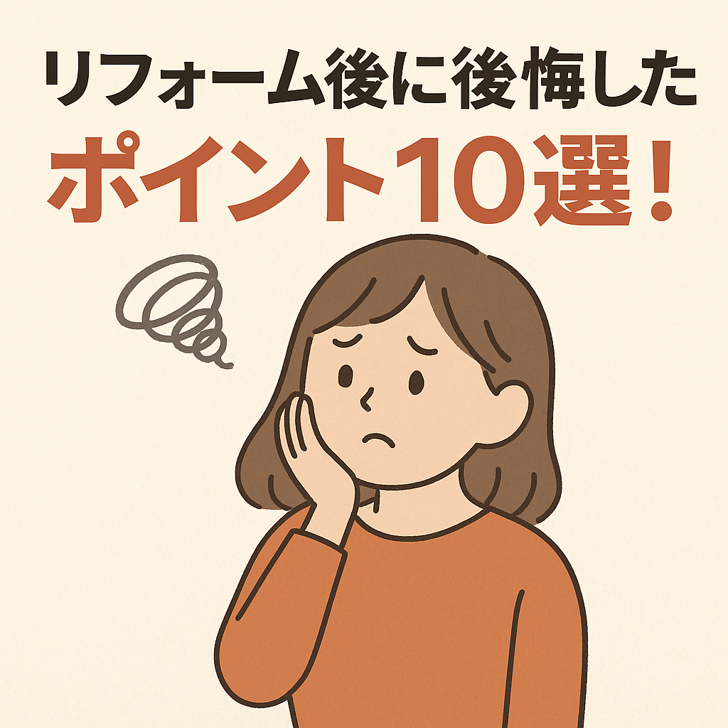 後悔する女性のイラスト